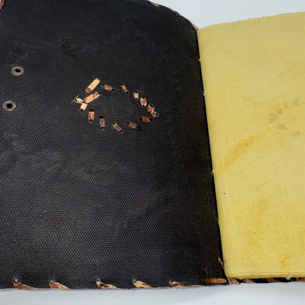 Handmade Paper Notebook Leather Evil Eye Journal Disney Hocus Pocus Gothic Goth - Picture 7 of 9